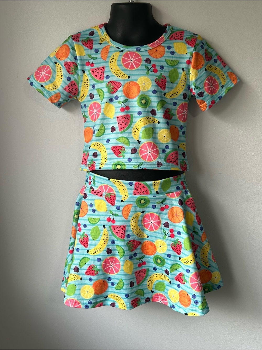 NEW Summer Fruits 2-Piece Skirt & Top Set
